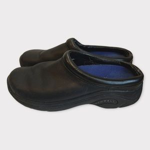 Merrell Jungle Primo Performance Footware Slip on Clog Mule Black Leather Sz 7